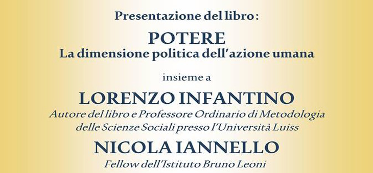 24 febbraio 2014 – Presentazione del libro “Potere” di Lorenzo Infantino