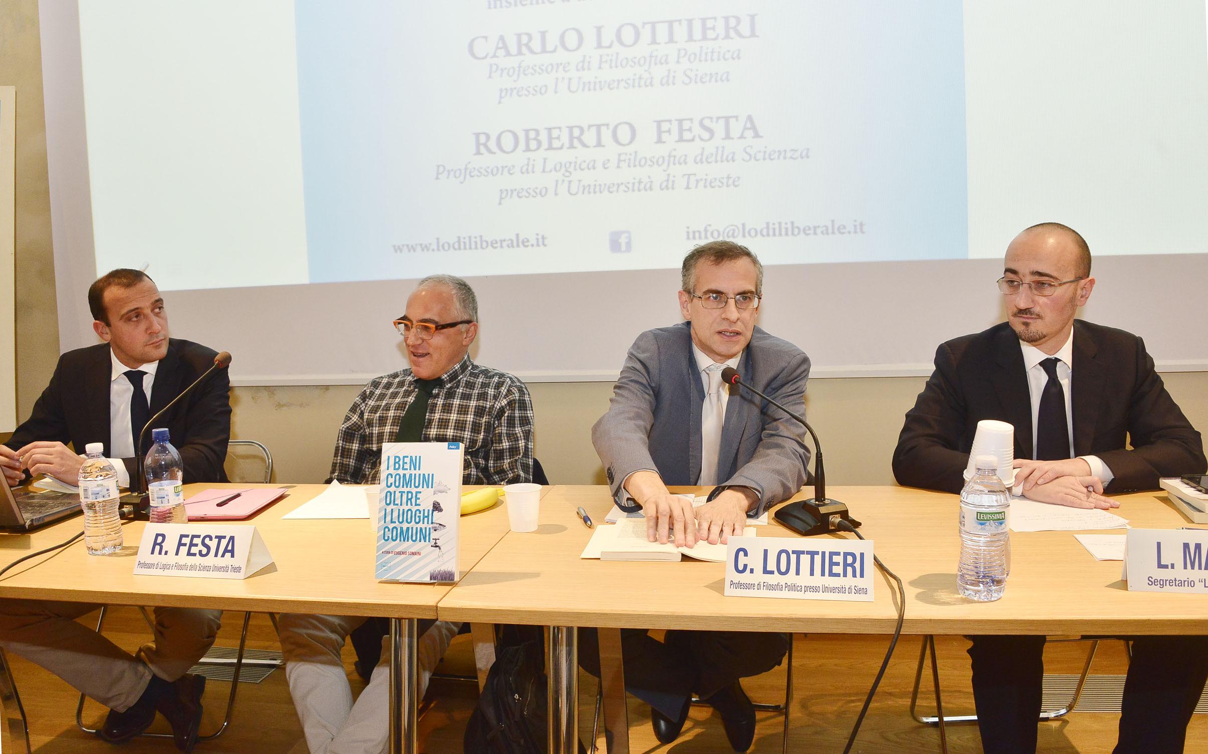 Associazione Lodi Liberale - Presentazione del libro "I beni comuni oltre i luoghi comuni" di Ibl Libri