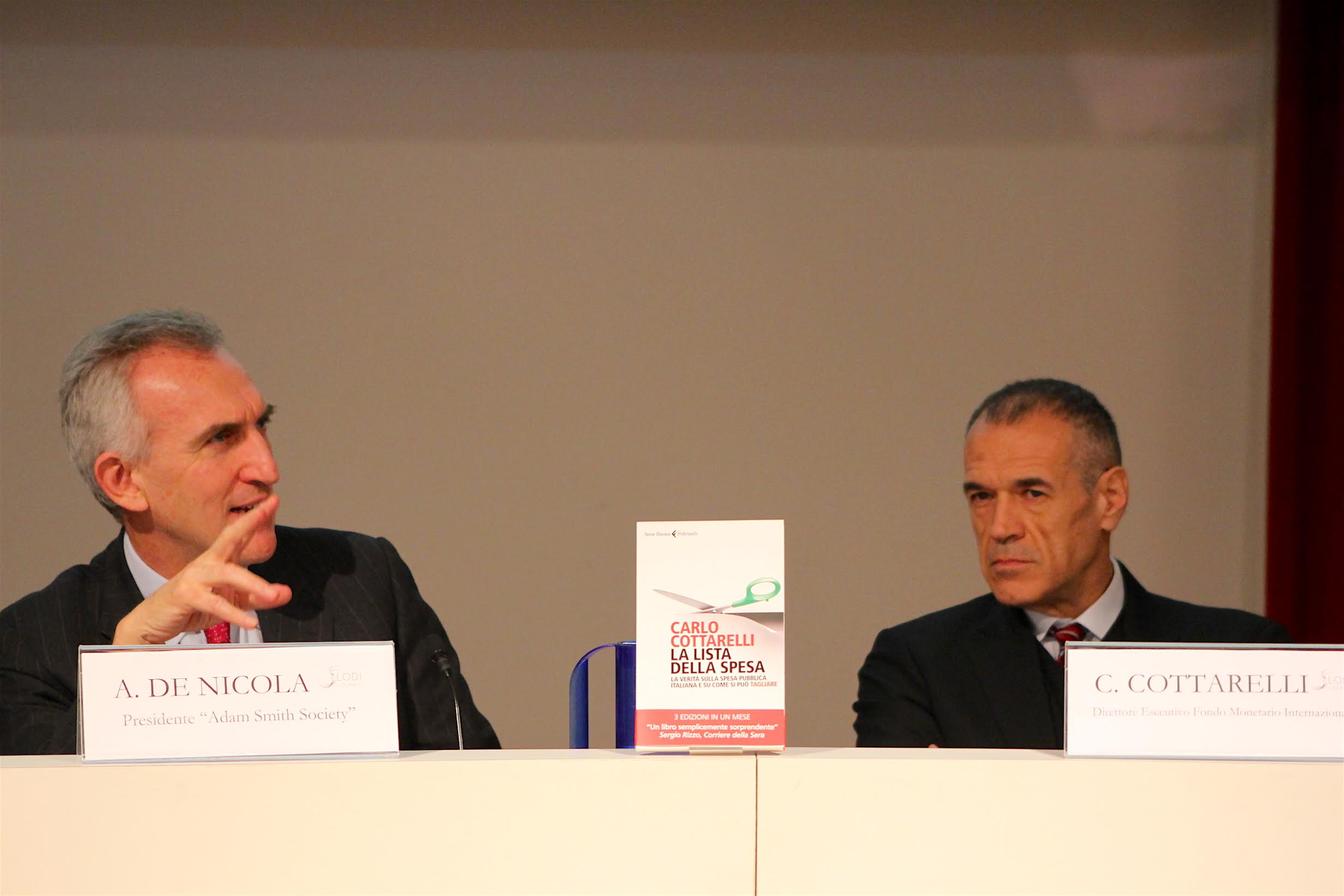Associazione Lodi Liberale - Presentazione del libro "La lista della spesa" di Carlo Cottarelli