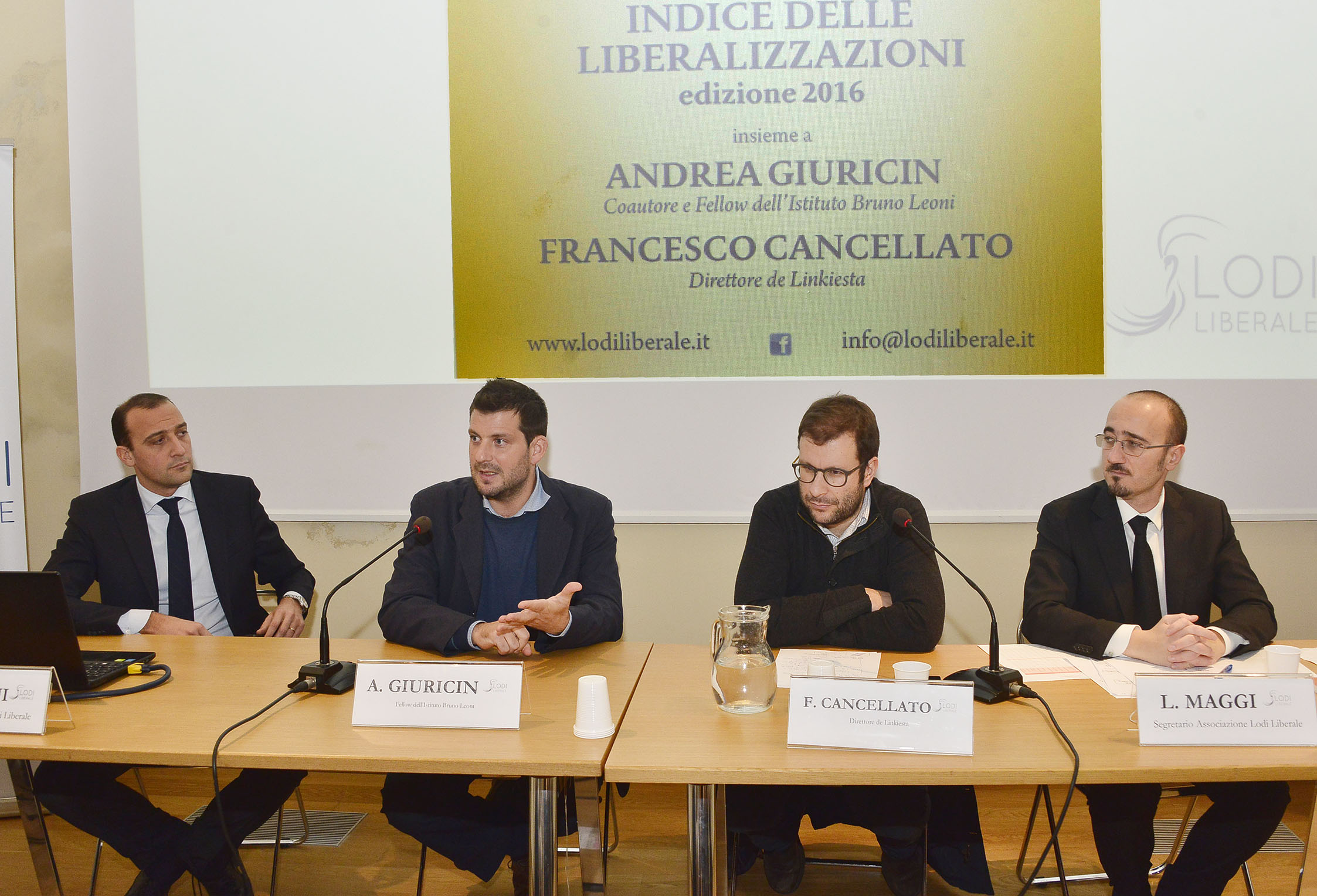Associazione Lodi Liberale - Presentazione dell'Indice delle liberalizzazioni 2016 Giuricin, Cancellato, Maggi Montini