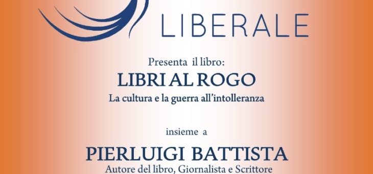 Martedì 19 maggio presentazione del libro “Libri al Rogo”