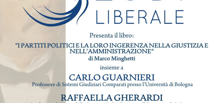 Lunedì 18 gennaio presentazione del libro “I partiti politici e la loro ingerenza nella giustizia e nell’amministrazione”