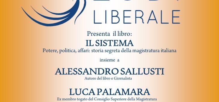 Mercoledì 10 marzo presentazione del libro “Il sistema”