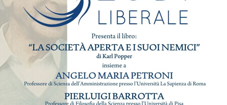 Lunedì 5 aprile 2021 presentazione del libro “La società aperta e i suoi nemici”