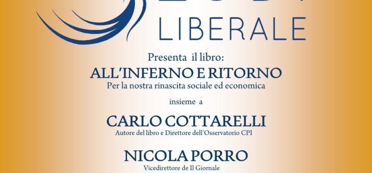 Martedì 11 maggio presentazione del libro “All’inferno e ritorno”