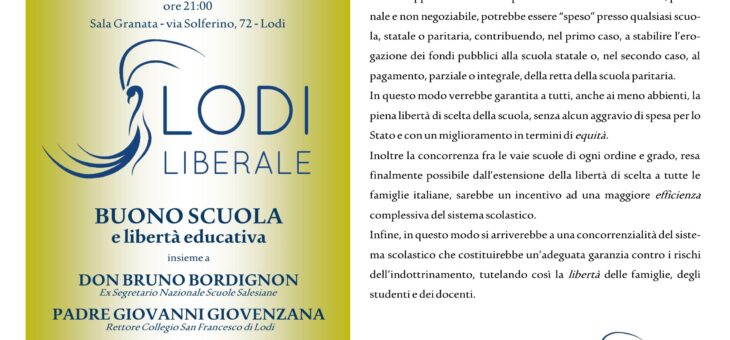 Il diritto inalienabile di scegliere la scuola