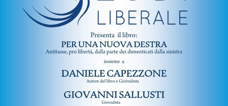 Martedì 25 gennaio presentazione del libro “Per una nuova destra”