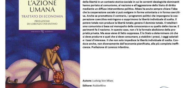 Lunedì 3 gennaio presentazione del libro “L’azione umana”