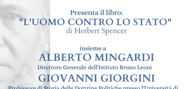 Lunedì 21 Febbraio presentazione del libro “L’uomo contro lo stato”