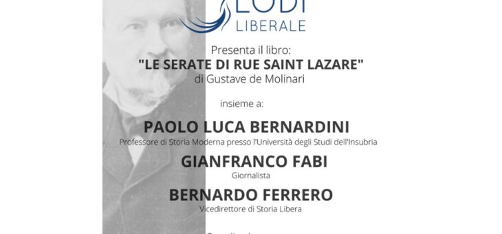 Lunedì 18 aprile presentazione del libro “Le serate di rue Saint-Lazare”