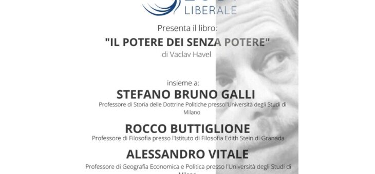 LUNEDÌ 30 MAGGIO presentazione del libro “IL POTERE DEI SENZA POTERE”