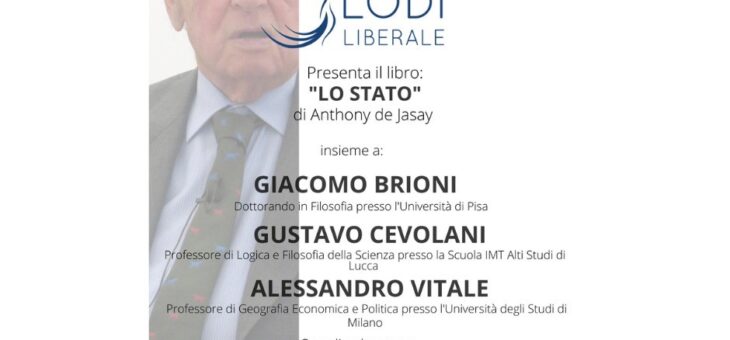 LUNEDÌ 18 LUGLIO Presentazione del libro “LO STATO”