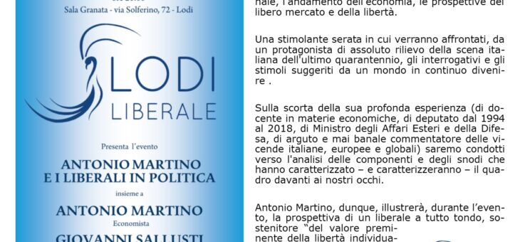 Antonio Martino di fronte alla politica contemporanea