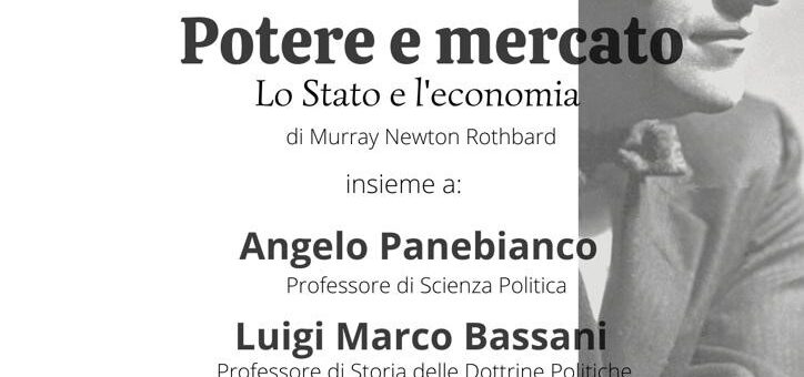 Lunedì 3 ottobre presentazione del libro “Potere e mercato”