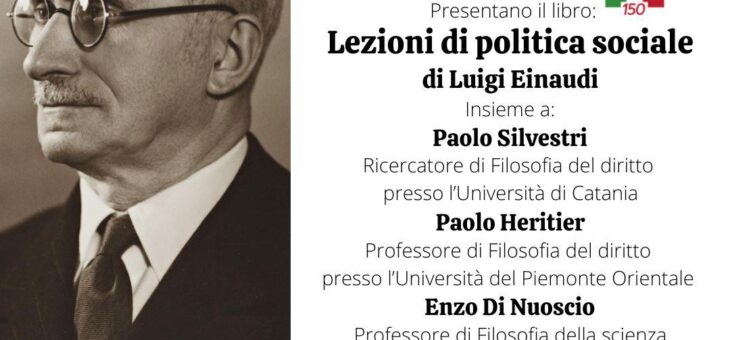Presentazione libro “Lezioni di politica sociale” di Luigi Einaudi