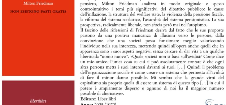 Ogni bene economico ha un costo (e ogni promessa di gratuità va attentamente valutata)