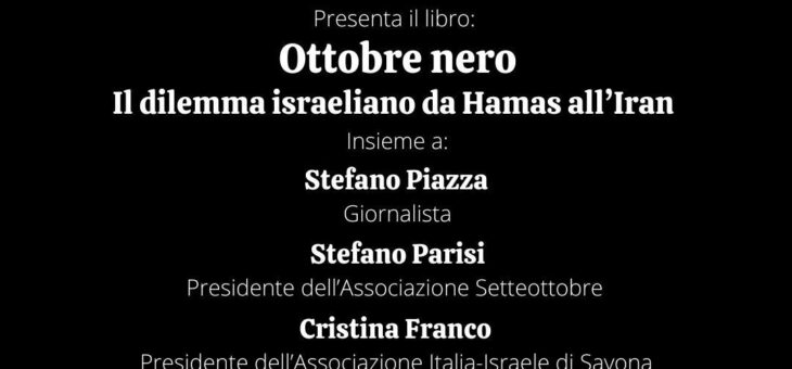 Presentazione libro “ottobre nero”