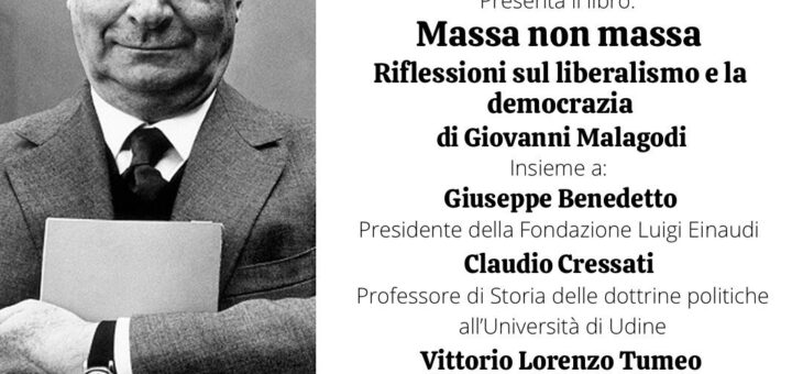 Presentazione libro “Massa non massa. Riflessioni sul liberalismo e la democrazia”