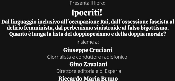 Presentazione libro “Ipocriti!”