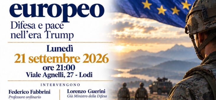 Presentazione libro “L’esercito europeo. Difesa e pace nell’era Trump”